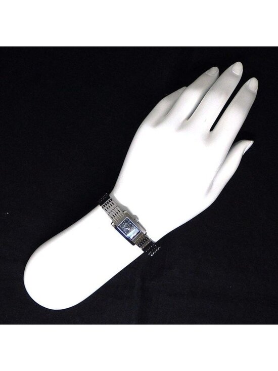 Gucci Watch Metro Rectangular GG Pattern Black Dial SS Quartz Analog main image 10